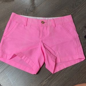 Lilly Pulitzer The Callahan Neon Pink Shorts Sz 4